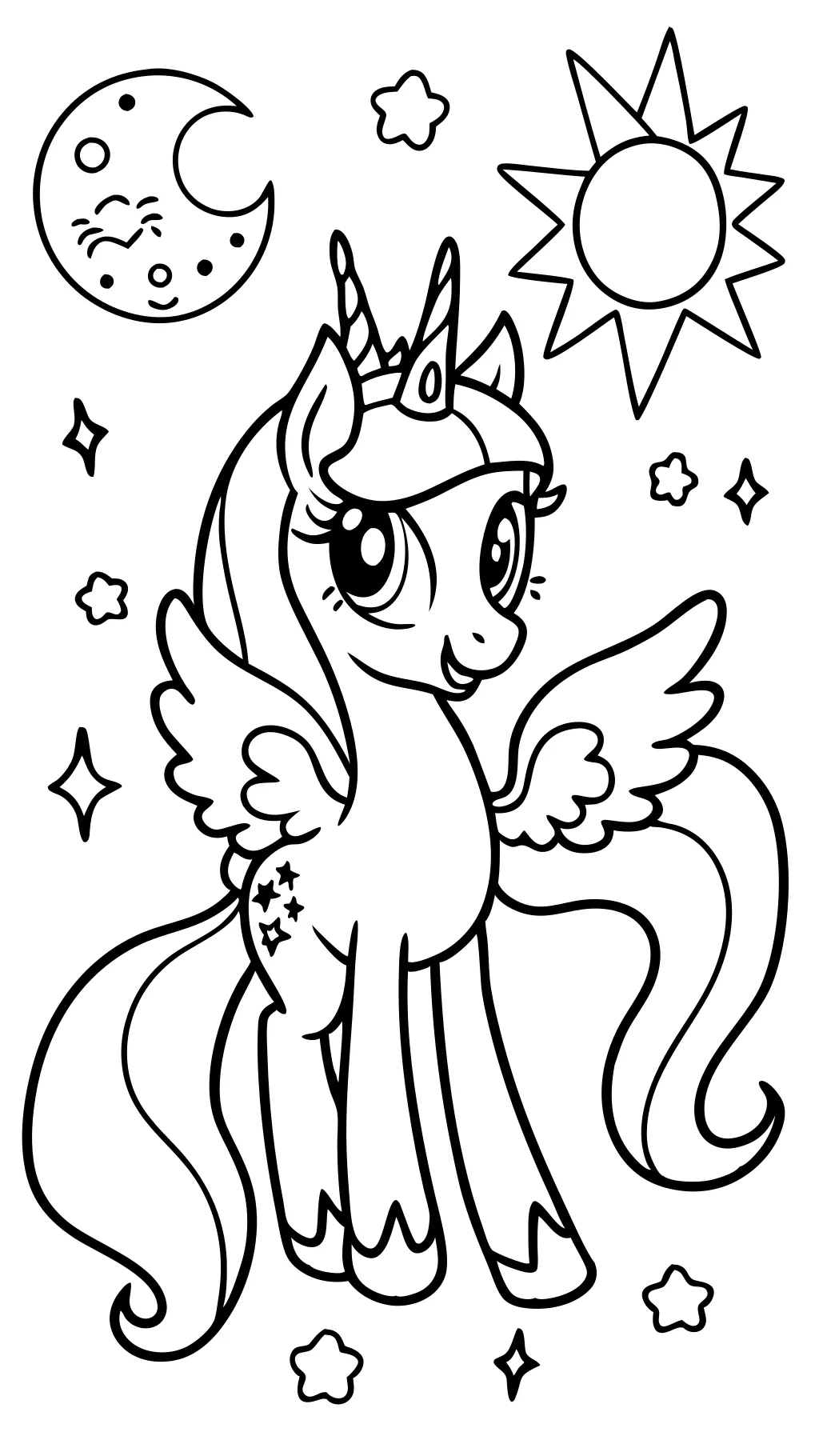 my little pony coloring pages princess celestia